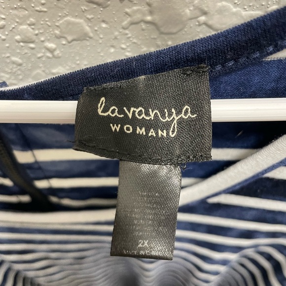 Blue Striped Tank La Vanya Woman. - Picture 3 of 3